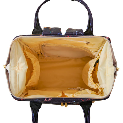 حقيبة حفاضات صن فينو مع منفذ شحن USB وسجادة تغيير الحفاضات - أزرق دريم جالاكسي