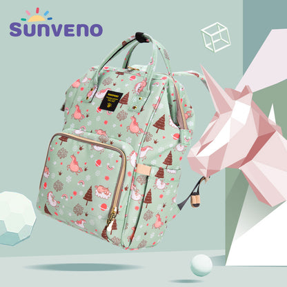 SUNVENO Diaper Bags - Green Dream Sky