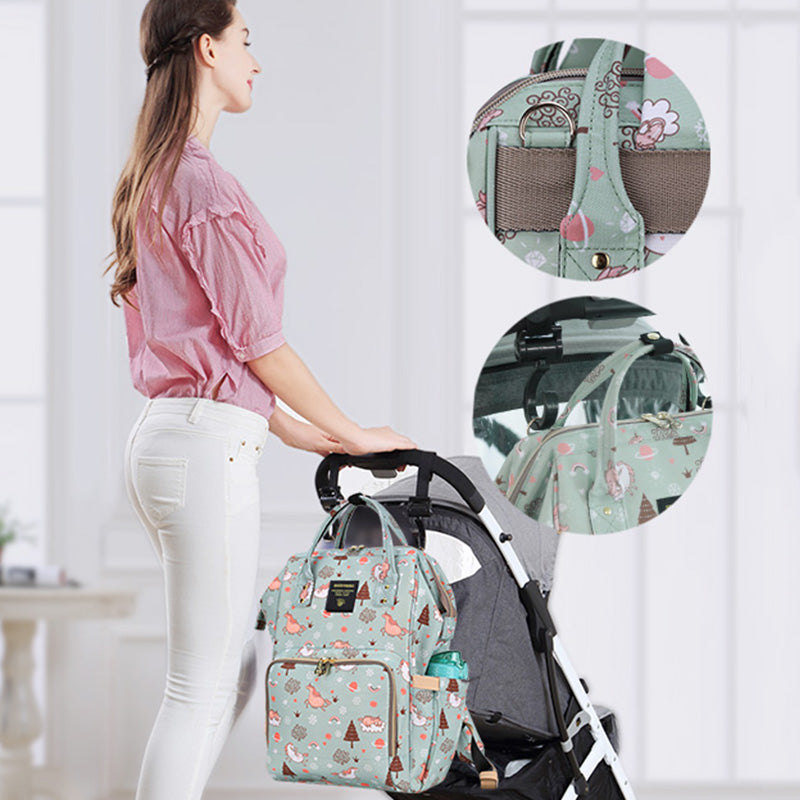 SUNVENO Diaper Bags - Green Dream Sky