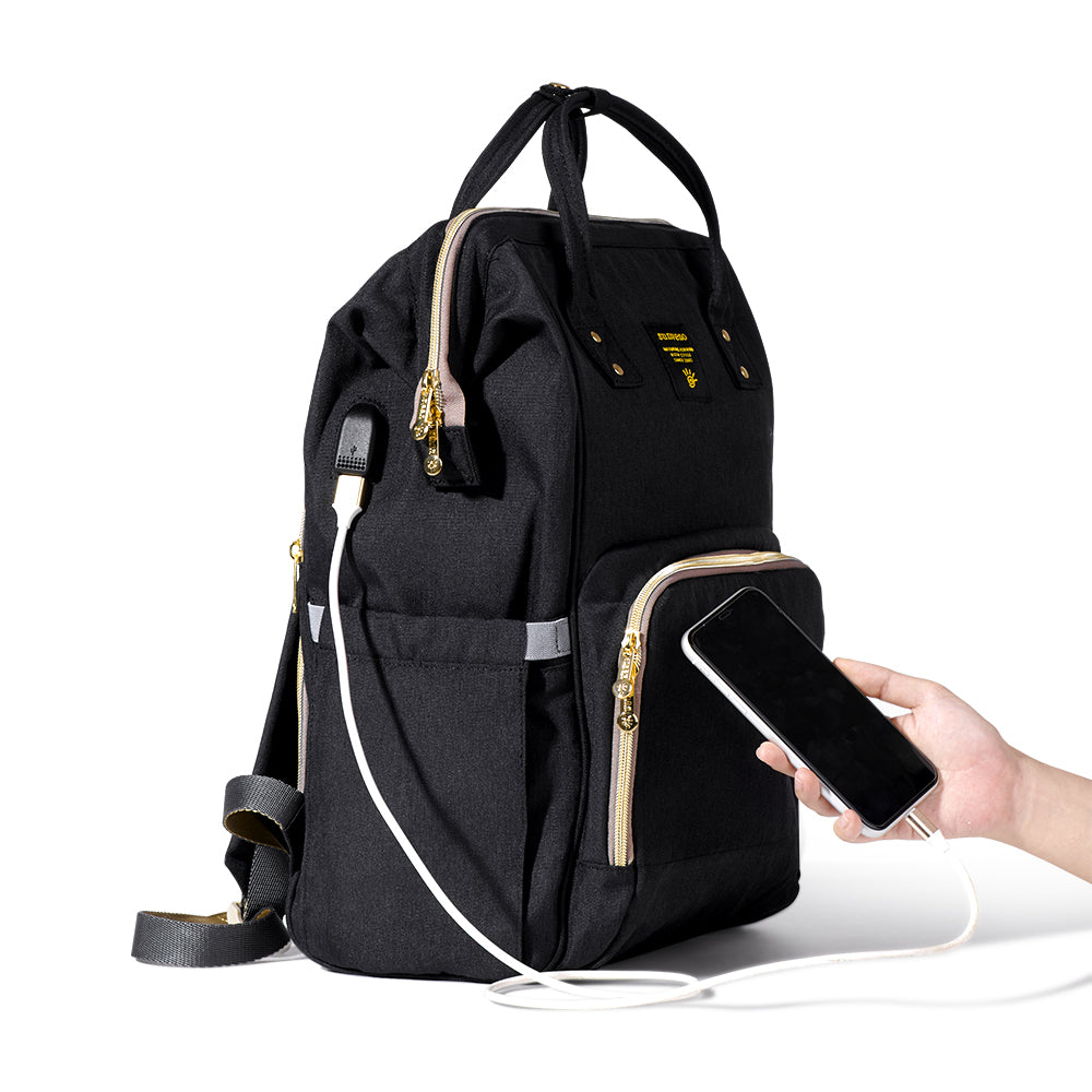 SUNVENO New Mom Combo - Diaper Bag wt Changing Pad and Hooks