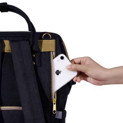 مجموعة سنڤينو للأمهات الجدد - حقيبة حفاضات مع وسادة تغيير وخطافات