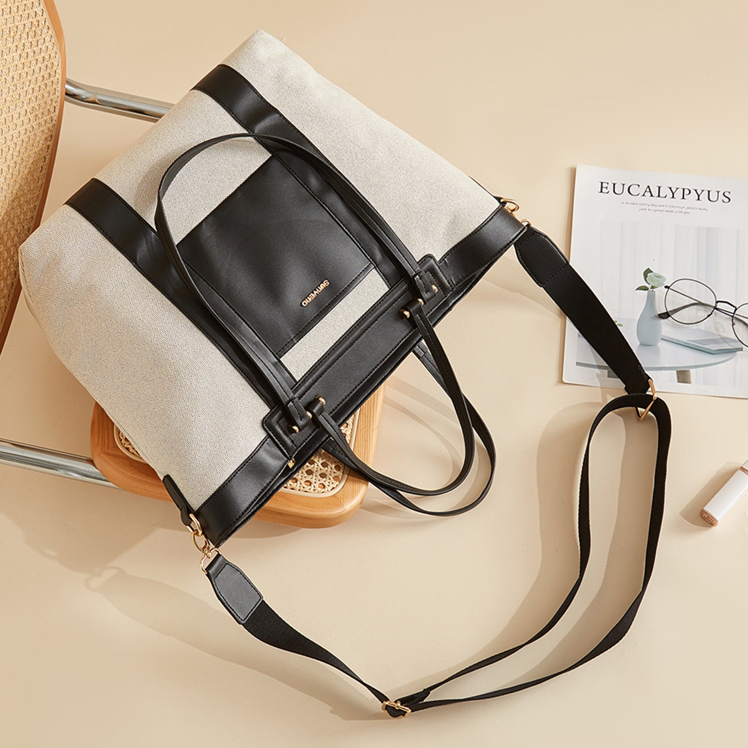 SUNVENO La Mode Premium Diaper Bag - Black