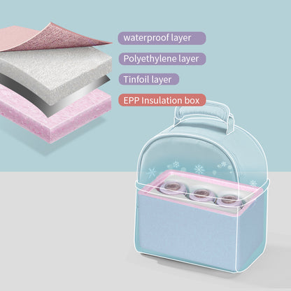 صن فينو - حقيبة غداء معزولة مع علبة حرارية - رمادي