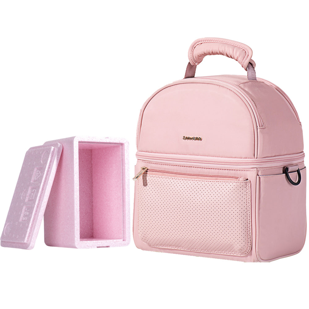SUNVENO - Insulated Lunch Bag wt Thermos Box - Pink