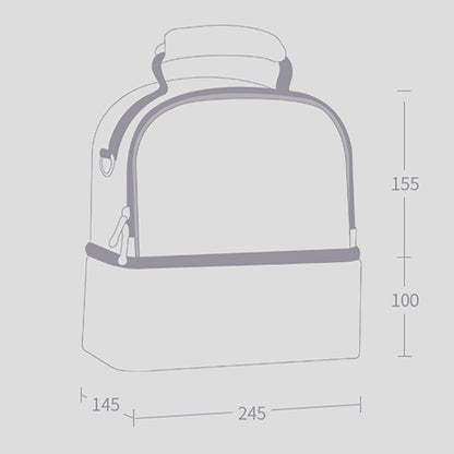 SUNVENO - Insulated Lunch Bag Sparkle Pink