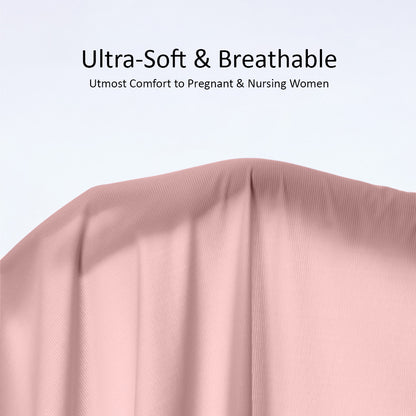 SUNVENO Maternity Cross - Fit Nursing & Sleep Bra (XL) - Brown