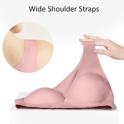 SUNVENO Maternity Cross - Fit Nursing & Sleep Bra (XXXL) - Brown