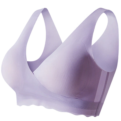 SUNVENO Maternity Cross - Fit Nursing & Sleep Bra (XXXL) - Purple
