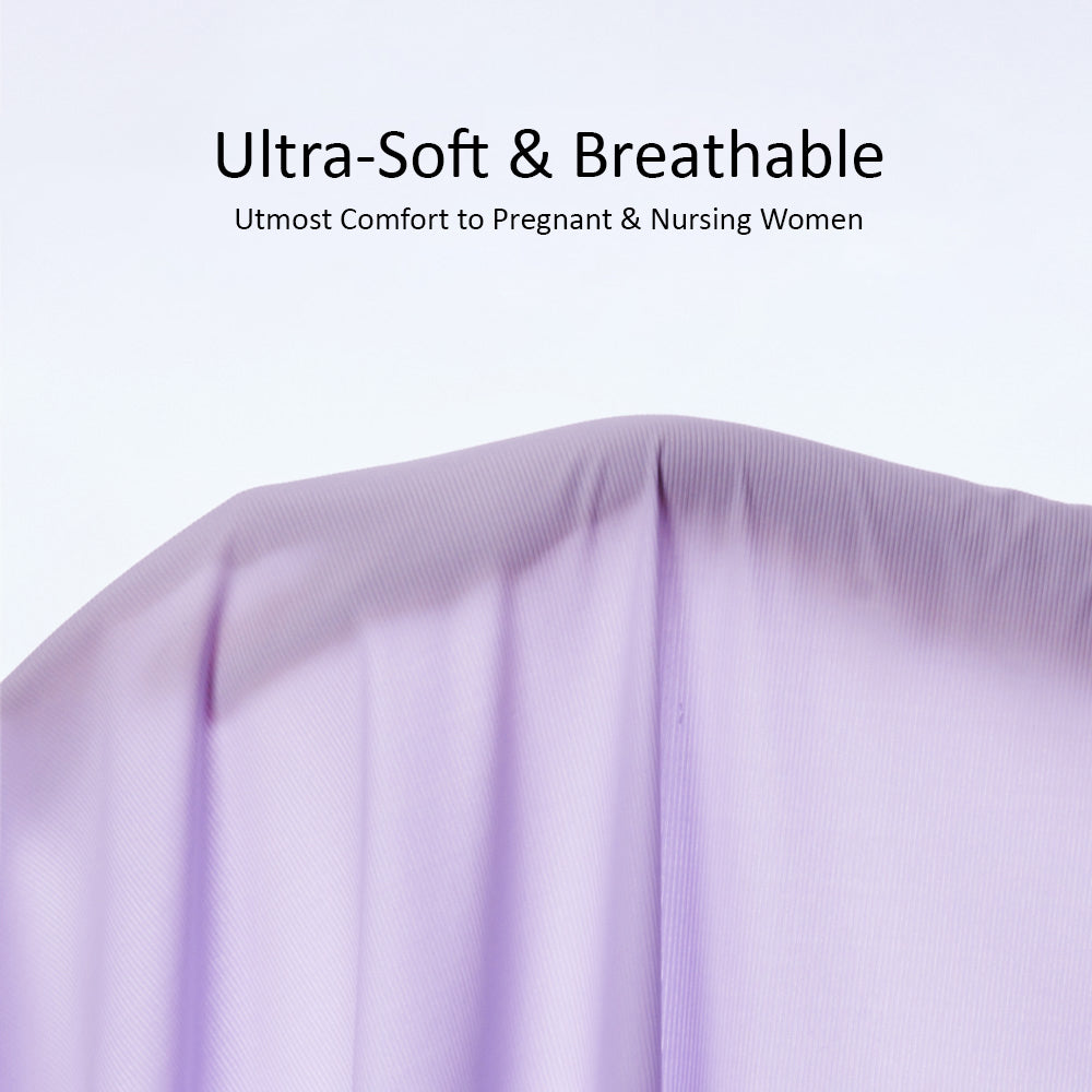 SUNVENO Maternity Cross - Fit Nursing & Sleep Bra (XXXL) - Purple