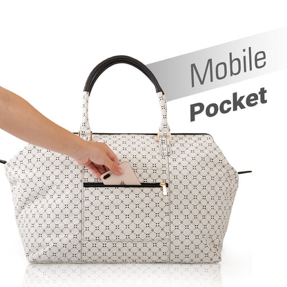 SUNVENO Mommy Fashion Diaper Bag - White