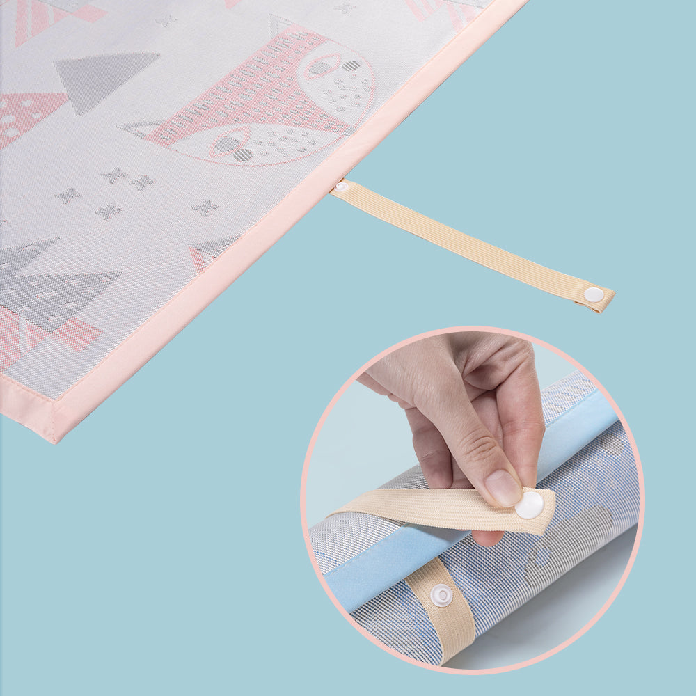 SUNVENO - Baby Mattress Protector Multipurpose Mat - Pink - L