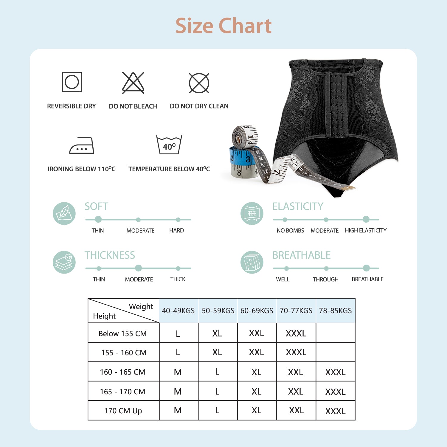 حزام SUNVENO للبطن بعد الولادة - أسود، مقاس كبير