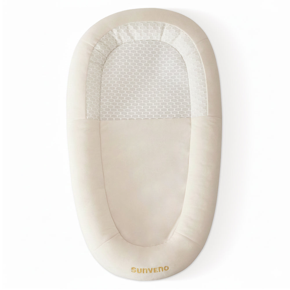 SUNVENO Newborn Baby Bed/Pod – White | Lightweight, Cozy & Safe for Infants (0–8 Months)