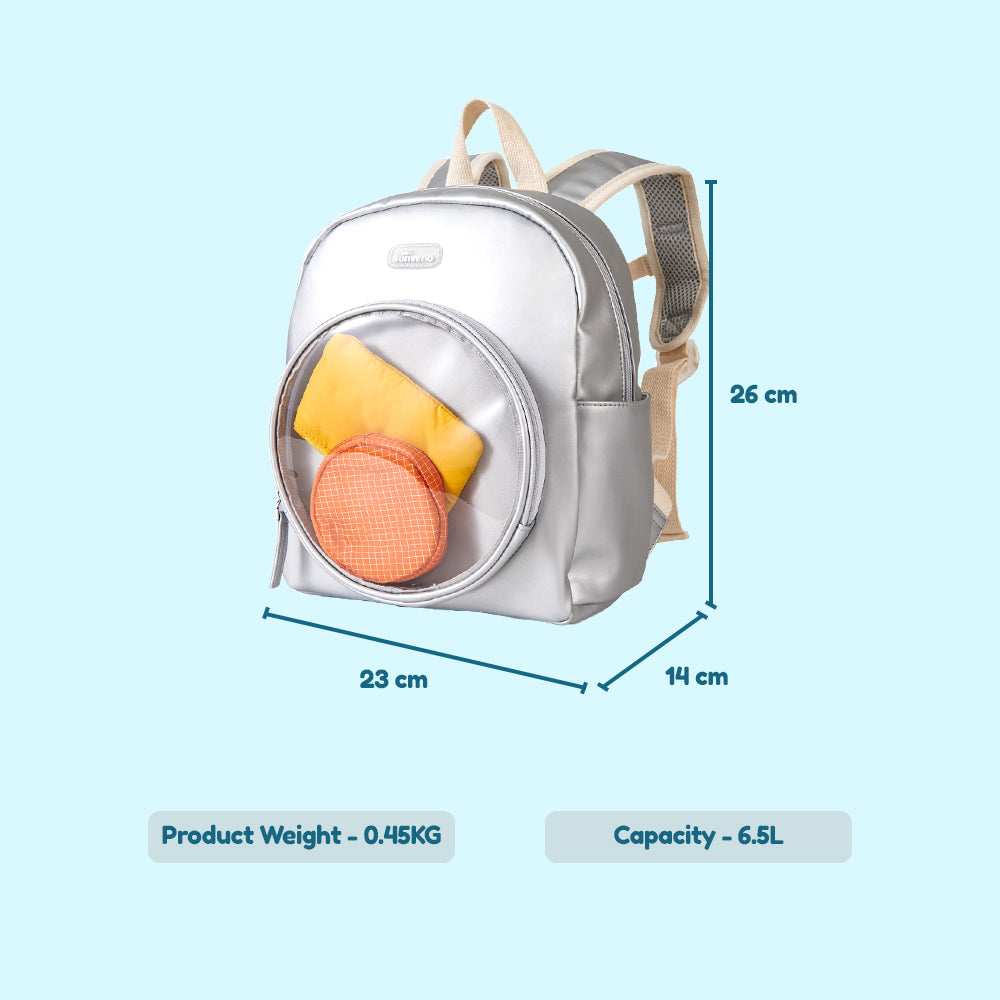 SUNVENO Kids Backpack 11 inch - Silver