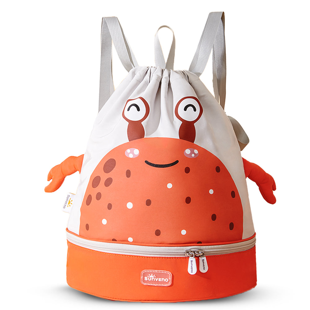 SUNVENO Sling 3D School/Swimming Bag w/Shoe Compartment - Orange