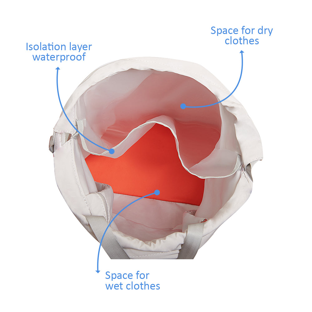SUNVENO Sling 3D School/Swimming Bag w/Shoe Compartment - Orange