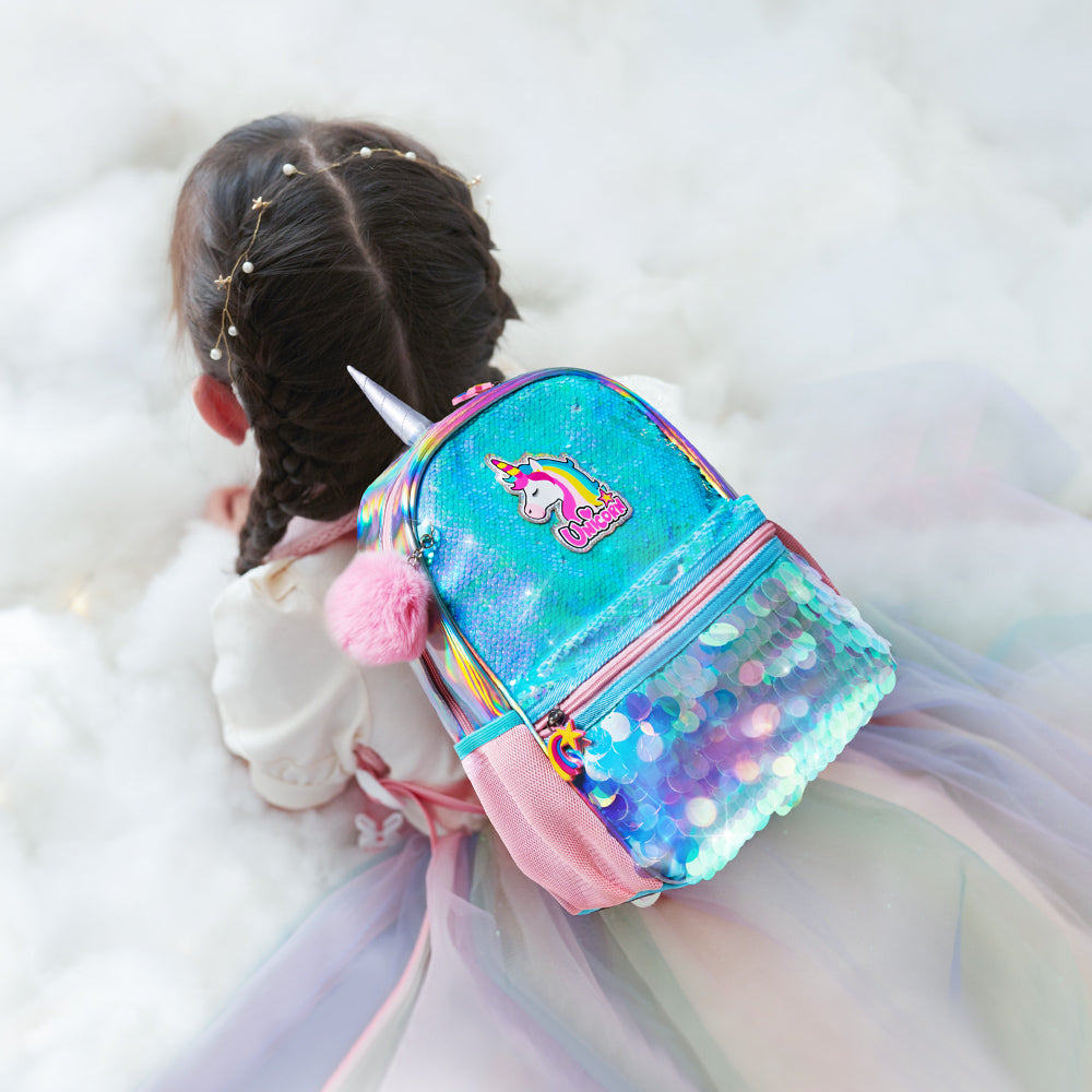 SUNVENO Unicorn Sparkle Backpack - Green
