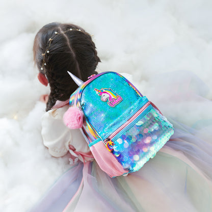 SUNVENO Unicorn Sparkle Backpack - Green