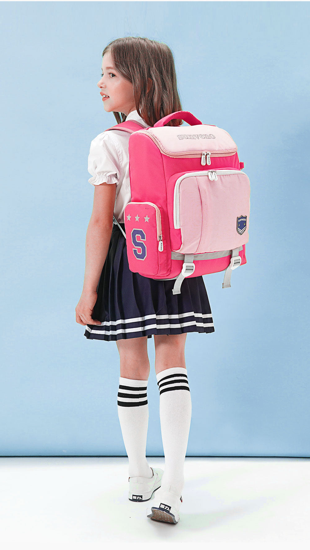 SUNVENO School Bag - Pink