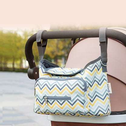 SUNVENO Baby Stroller Organizer/Bag - Yellow wave