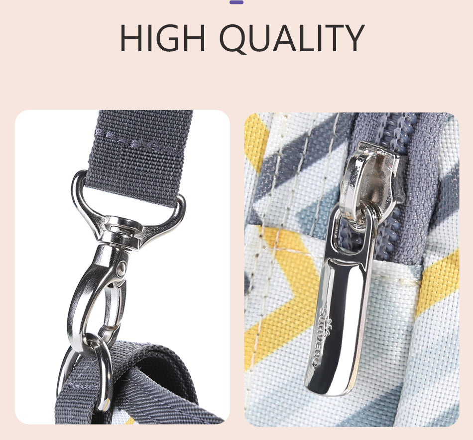 SUNVENO Baby Stroller Organizer/Bag - Yellow wave