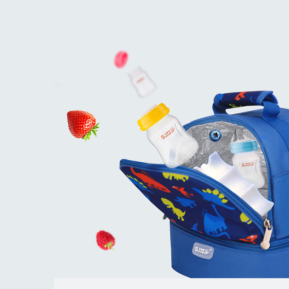 SUNVENO Insulated Bottle/Lunch Bag – Dinosaur