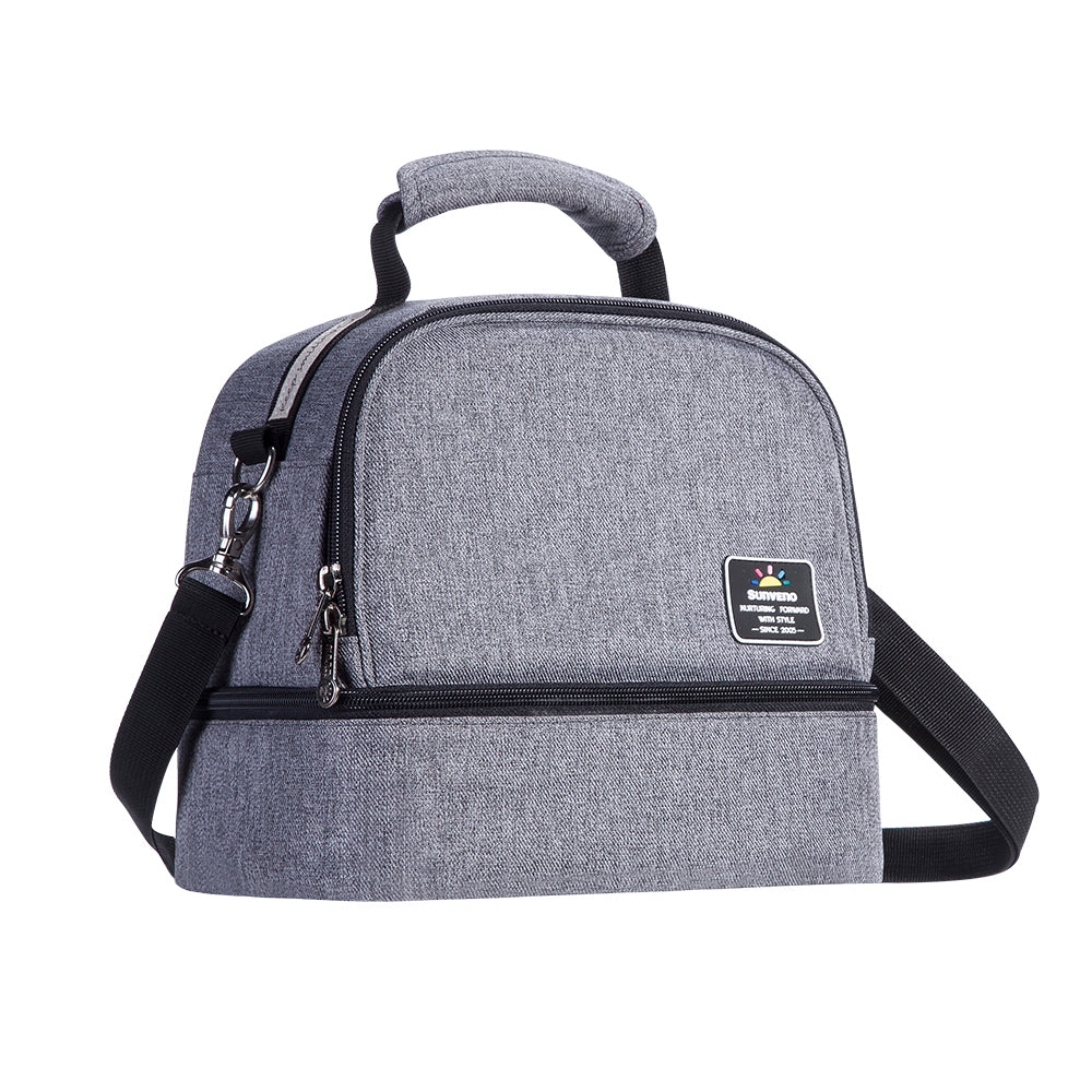 SUNVENO Insulated Bottle/Lunch Bag - Grey