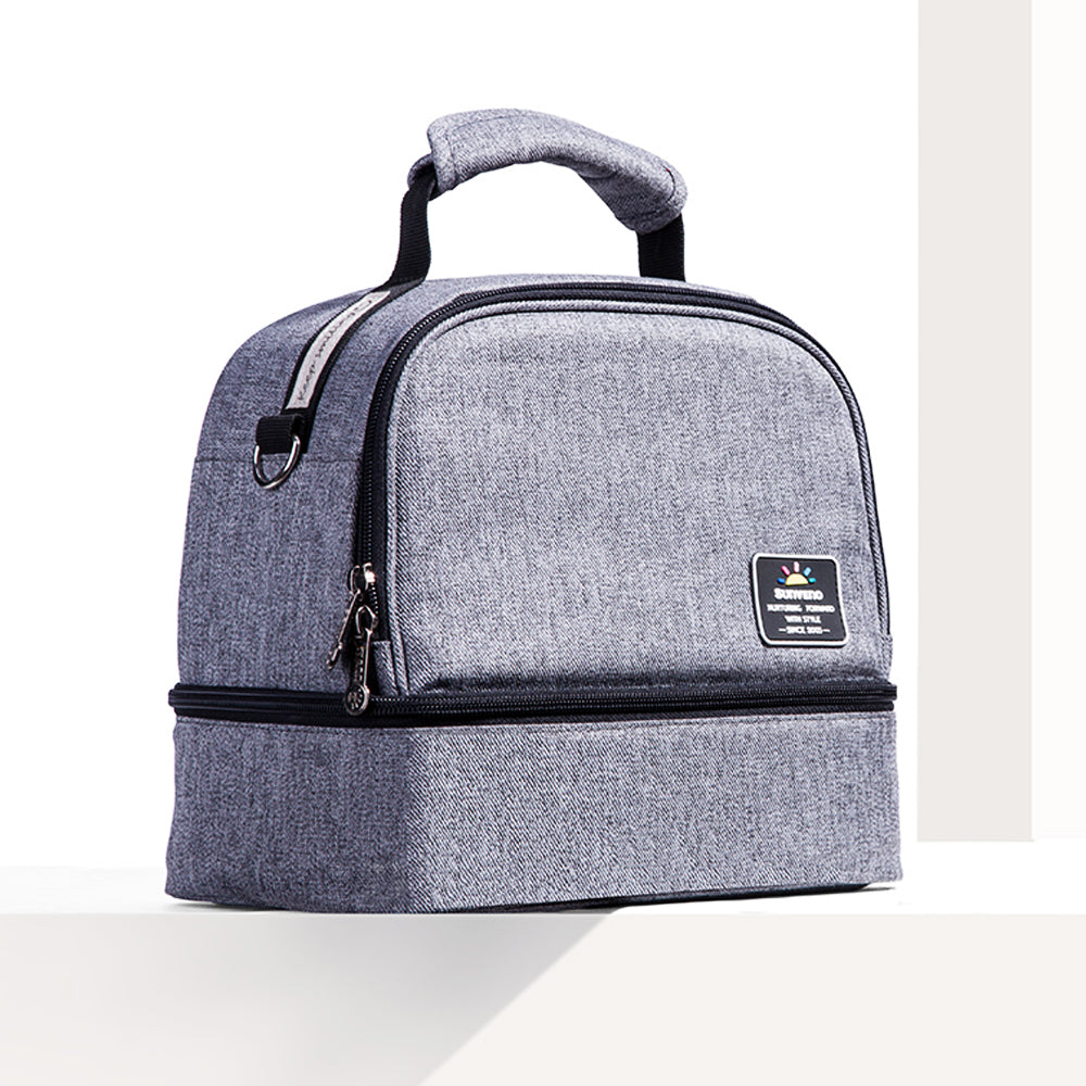 SUNVENO Insulated Bottle/Lunch Bag - Grey