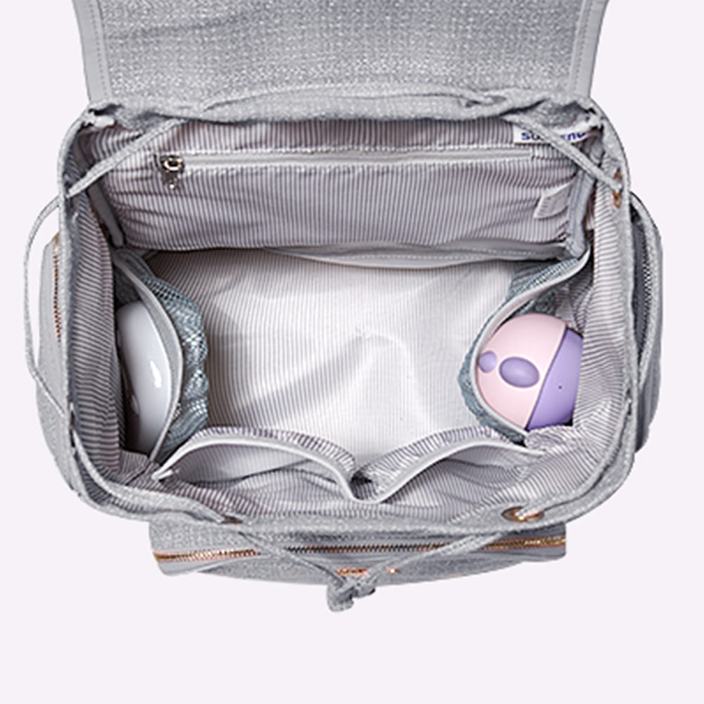 SUNVENO Vouge Diaper Bag - Grey