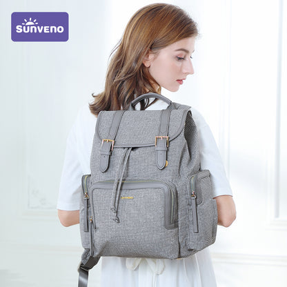 SUNVENO Vouge Diaper Bag - Grey