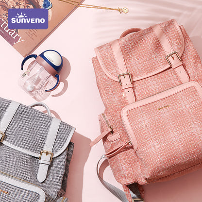 SUNVENO Vouge Diaper Bag - Grey