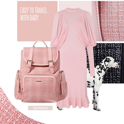 SUNVENO Vouge Diaper Bag - Tanned Rose