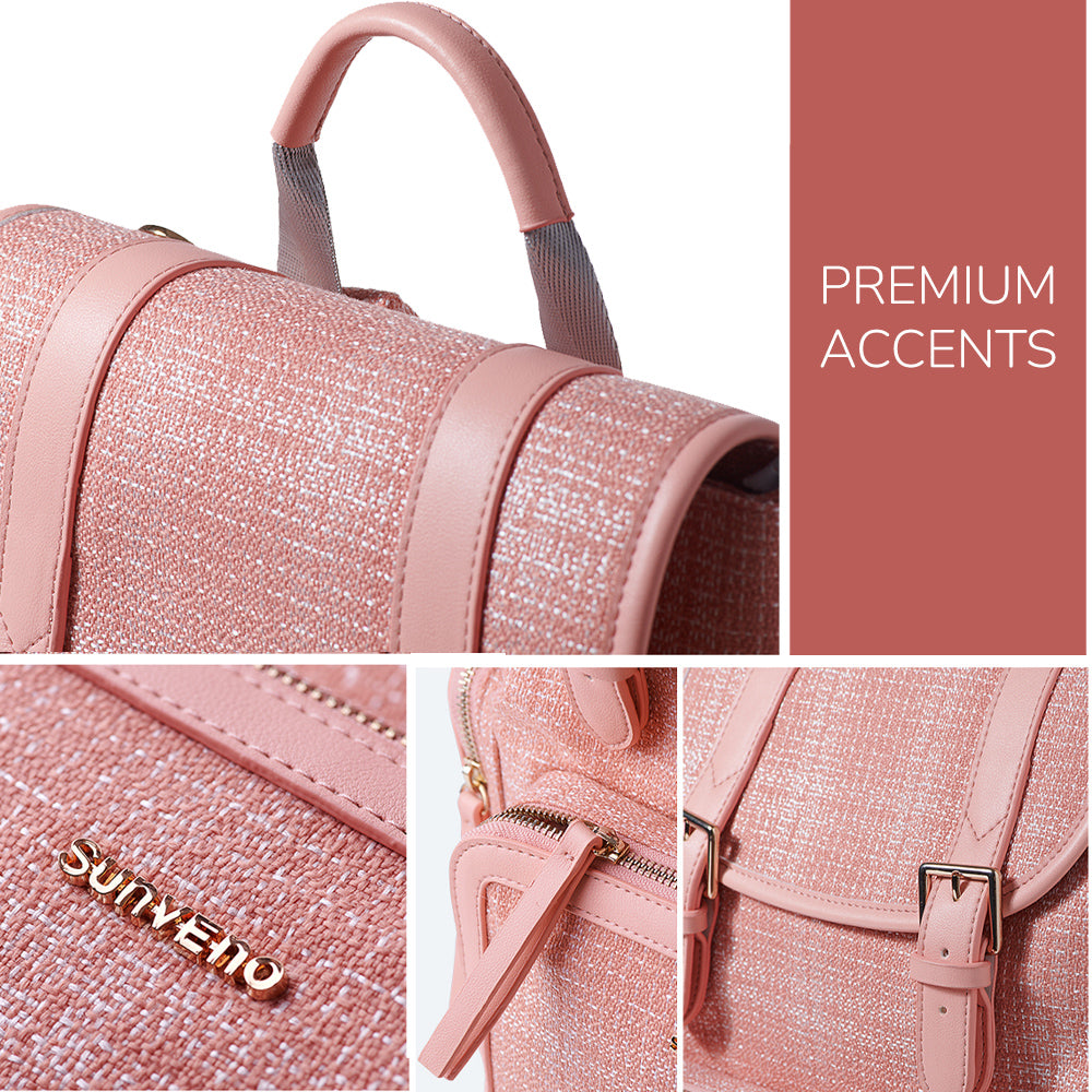 SUNVENO Vouge Diaper Bag - Tanned Rose