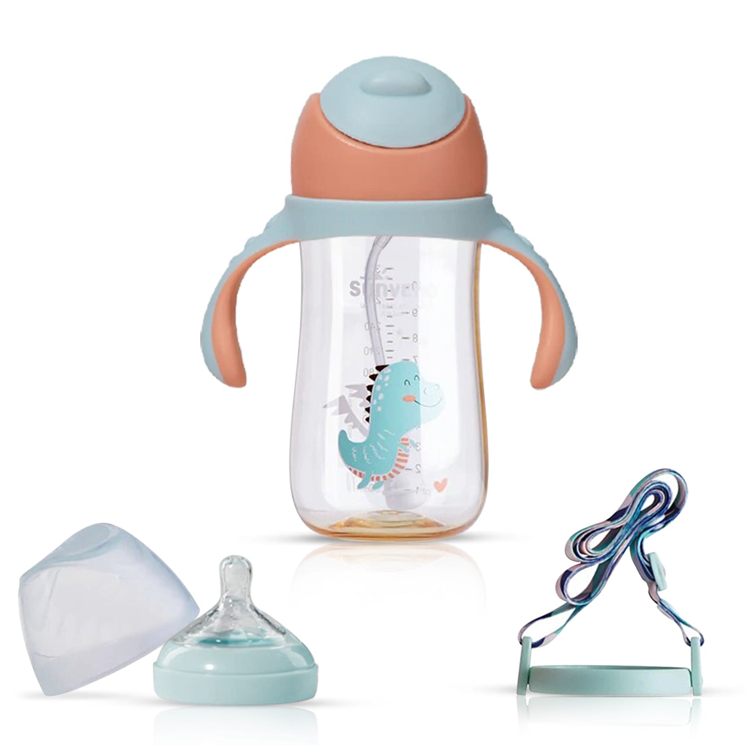 Sunveno Water Cup/Feeding Bottle 300ml - Green