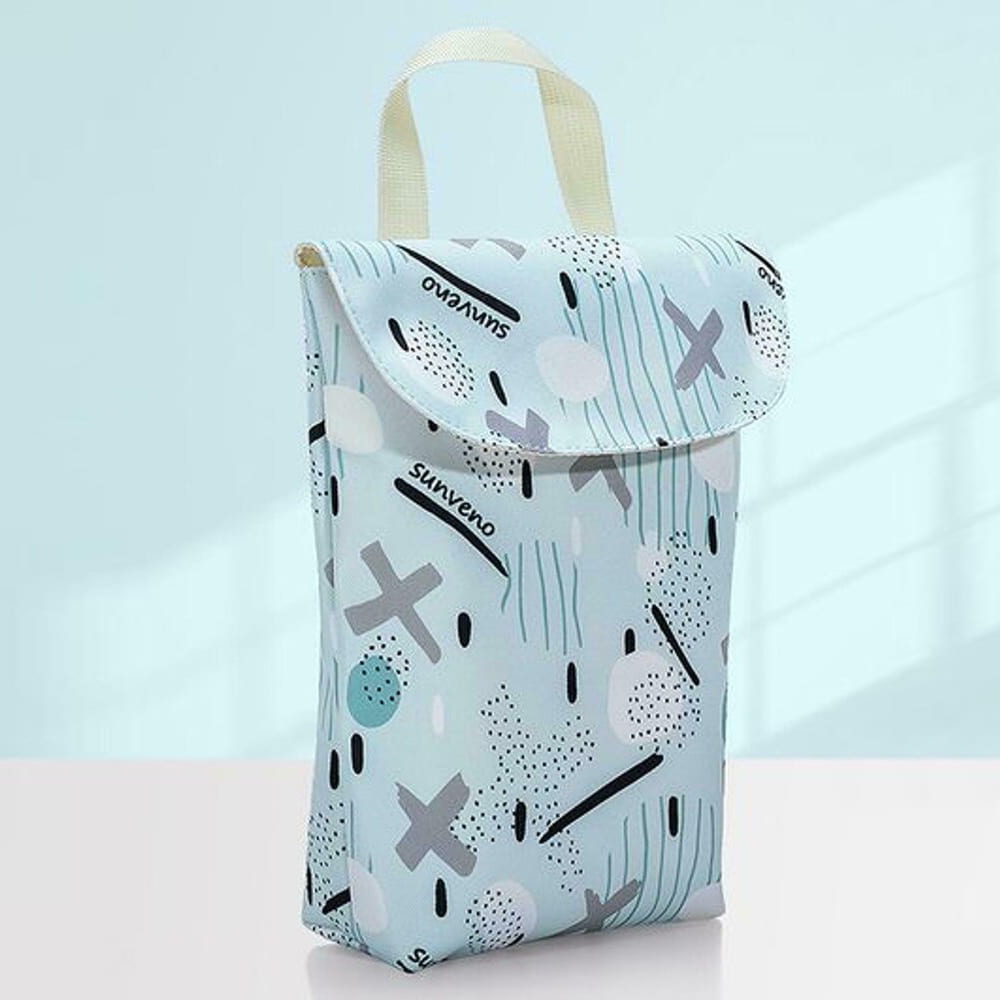 SUNVENO Diaper Organizer Wet/Dry Bag - Blue
