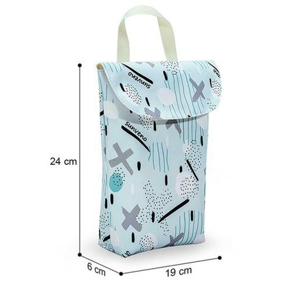 SUNVENO Diaper Organizer Wet/Dry Bag - Blue