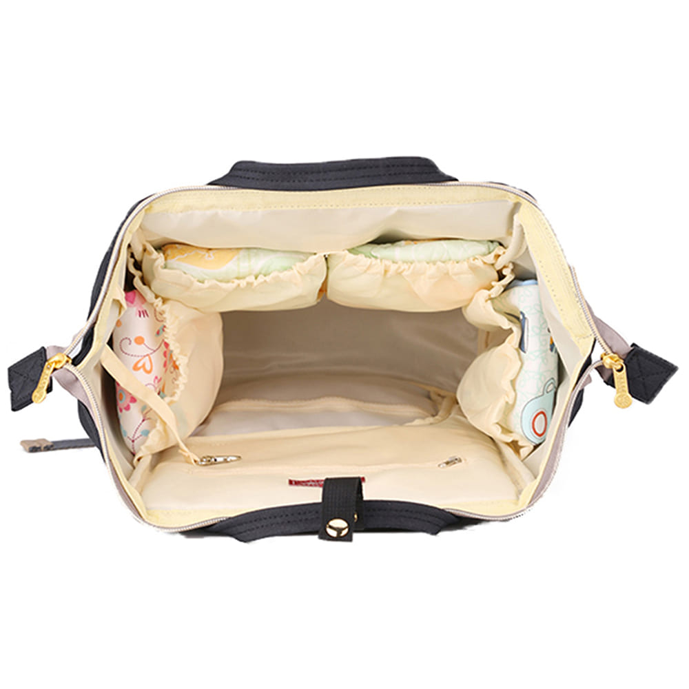 SUNVENO Diaper Bag - XL - Black with SUNVENO Stroller Hooks