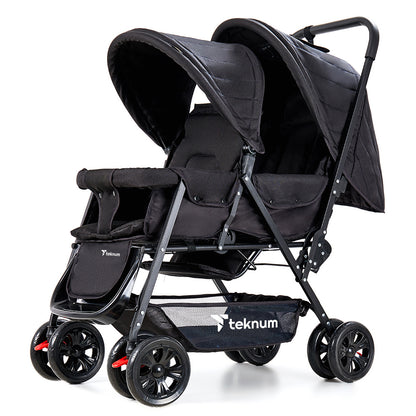 TEKNUM Double Baby Stroller - Black