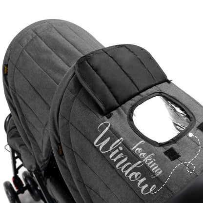 TEKNUM Double Baby Stroller - Dark Grey