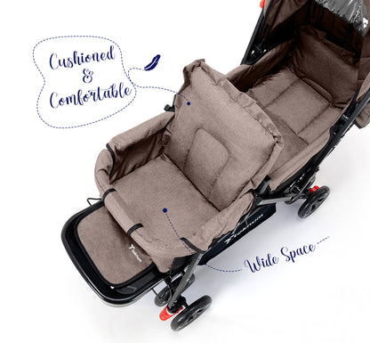 TEKNUM Double Baby Stroller - Khaki
