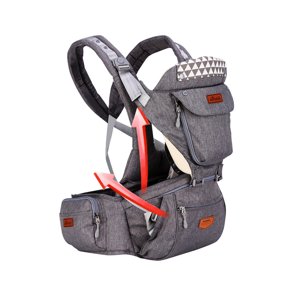 Sunveno Kangaroo Style Ergonomic Baby Carrier - Grey