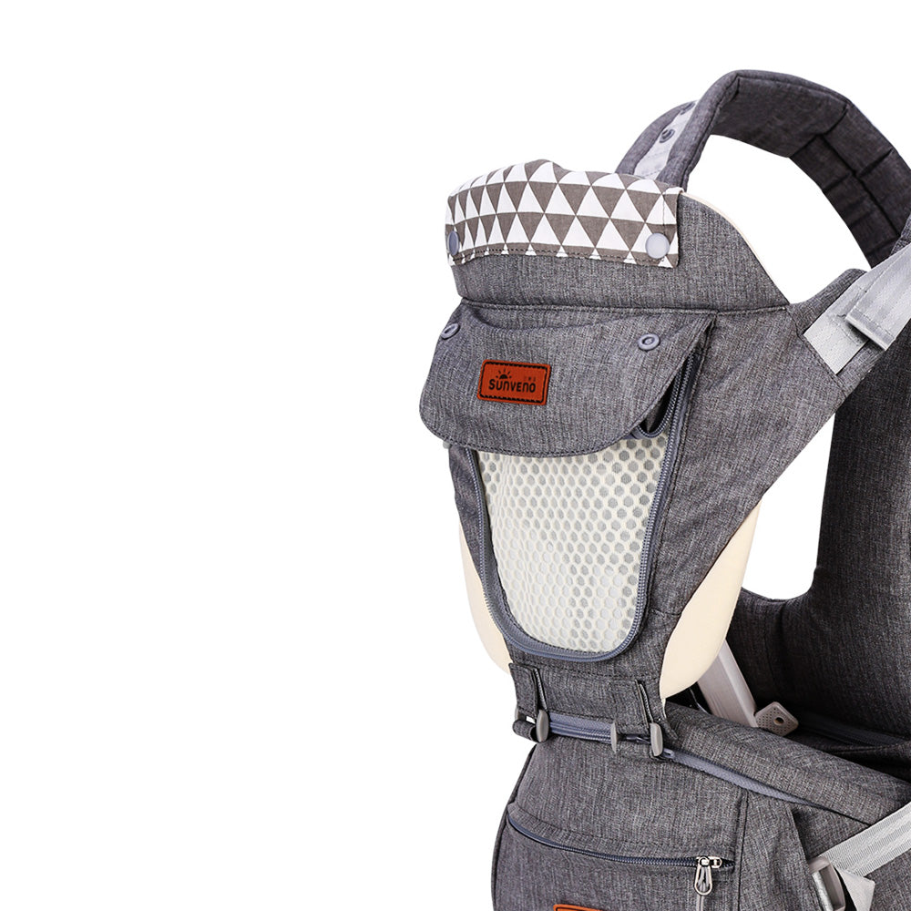 Sunveno Kangaroo Style Ergonomic Baby Carrier - Grey