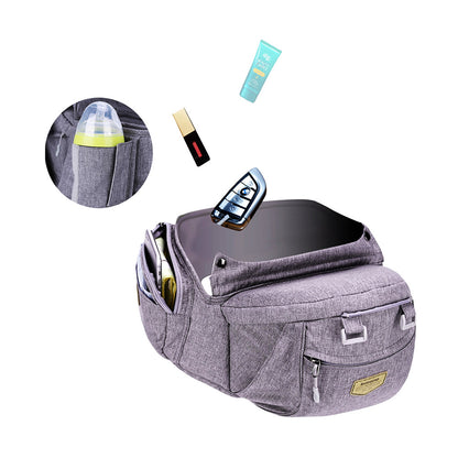 حاملة الأطفال المريحة من صن فينو بتصميم الكنغر - رمادية