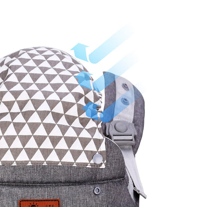 حاملة الأطفال المريحة من صن فينو بتصميم الكنغر - رمادية