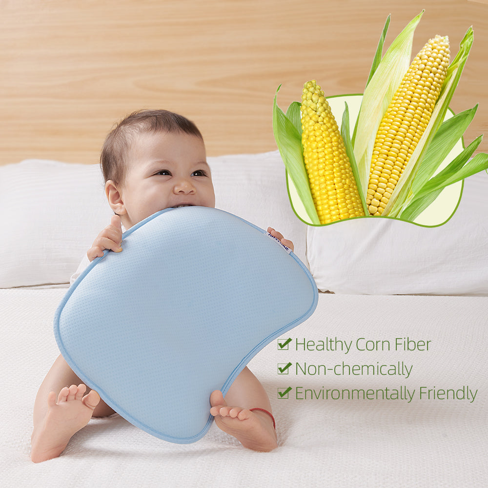 SUNVENO - DuPont Infant Head Shaper Pillow Blue