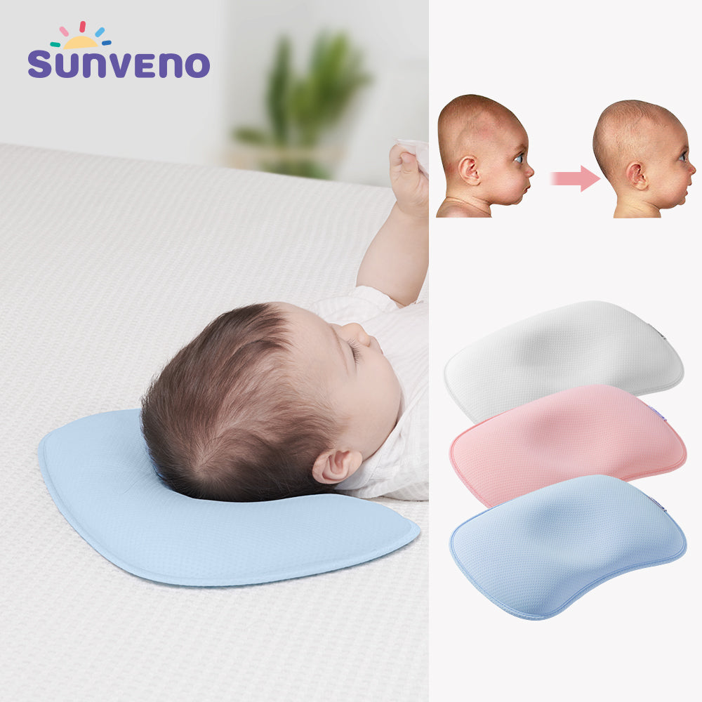 SUNVENO - DuPont Infant Head Shaper Pillow White