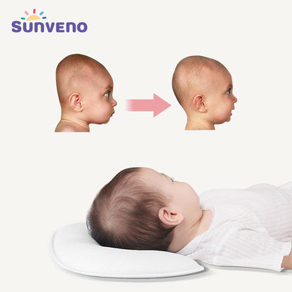 SUNVENO - DuPont Infant Head Shaper Pillow White