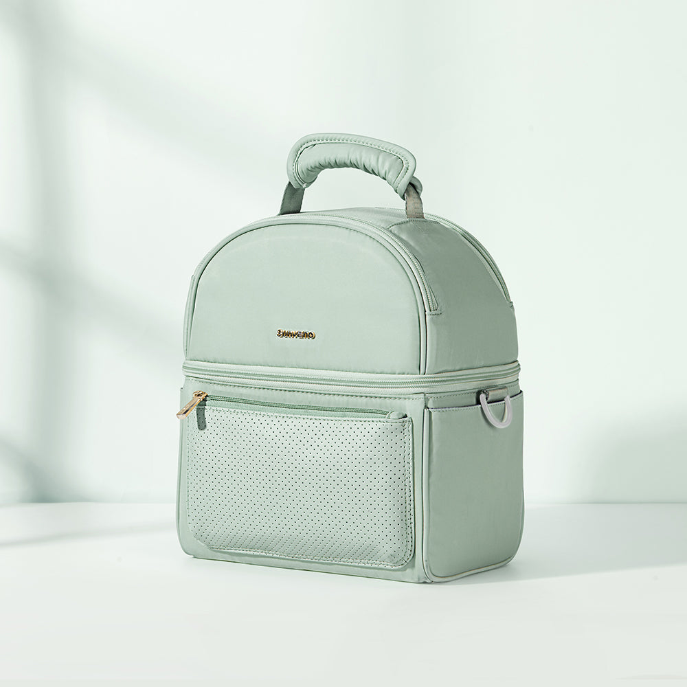 SUNVENO - Insulated Lunch Bag wt Thermos Box - Green