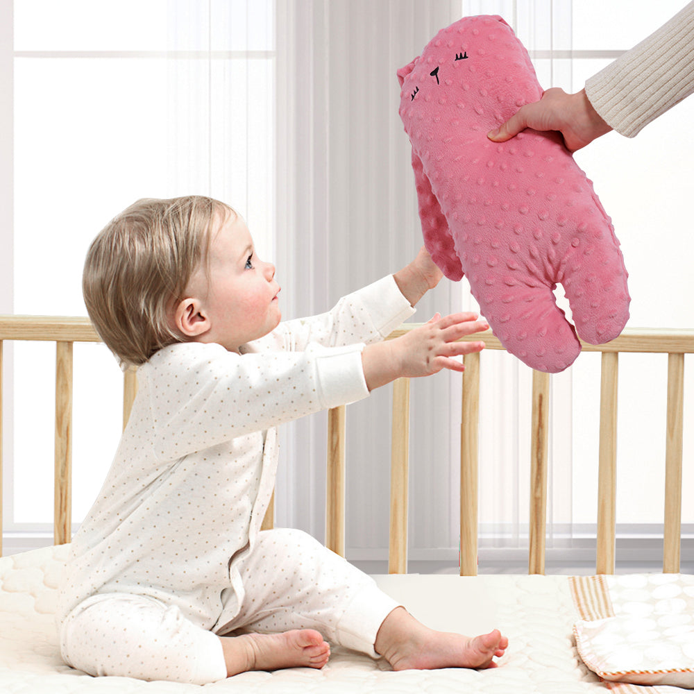 SUNVENO Baby Comforting Rabbit Pillow - Pink