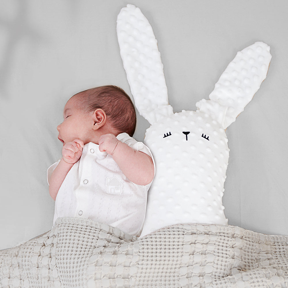 SUNVENO Baby Comforting Rabbit Pillow - White